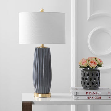 Roman 28.5" Ceramic LED Table Lamp - JONATHAN Y